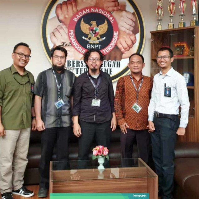 Perwakilan Wadah Pegawai KPK sambangi kantor BNPT. Foto: Dok. WP KPK