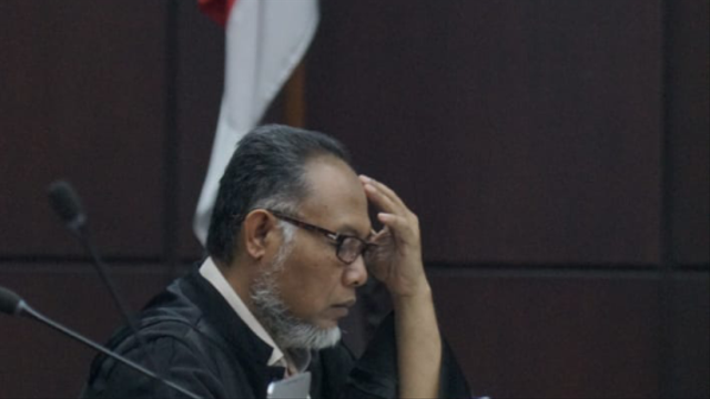 Ketua tim hukum BPN, Bambang Widjojanto saat menghadiri sidang putusan sengketa Pilpres 2019 di Gedung Mahkamah Konstitusi. Foto: Helmi Afandi Abdullah/kumparan