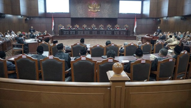 Susana Sidang Putusan Sengketa PHPU Pilpres 2019 di gedung Mahkamah Konstitusi, Jakarta, Kamis (27/6). Foto: Helmi Aafandi Abdullah/kumparan