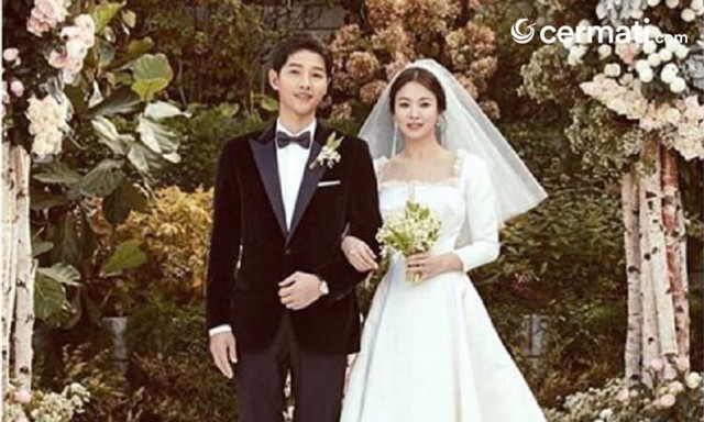 Pernikahan Song Joong Ki dan Song Hye Kyo via Instagram @soong joongki.official