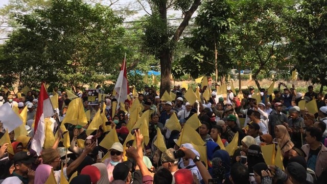 Massa aksi MK menyambangi Komnas HAM