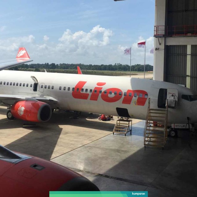 Pesawat-pesawat milik Lion Air Group yang sedang dicek dan diperbaiki di Hangar Batam Aero Technic (BAT), Batam. Foto: Ema Fitriyani/kumparan