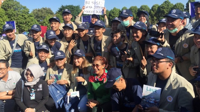 Menteri Kelautan dan Perikanan Susi Pudjiastuti di UGM