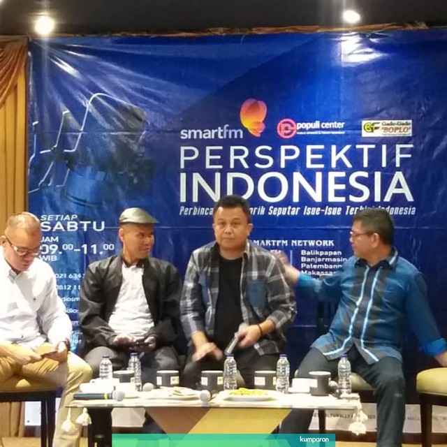 Diskusi pascaputusan MK di Gado-Gado Boplo, Cikini, Menteng, Jakarta Pusat. Foto: Fadjar Hadi/kumparan