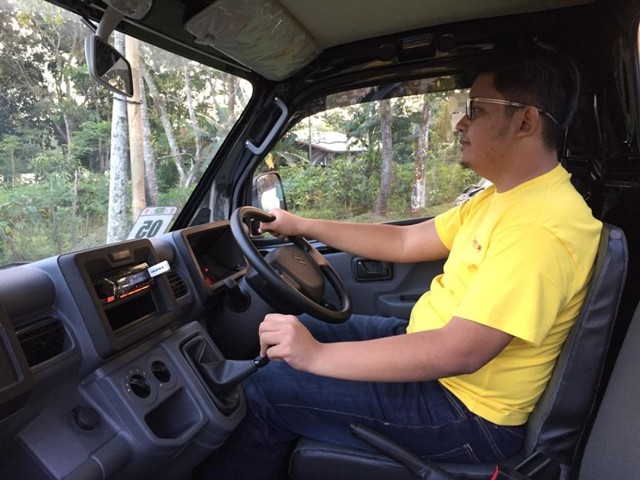 Posisi mengemudi new Suzuki Carry