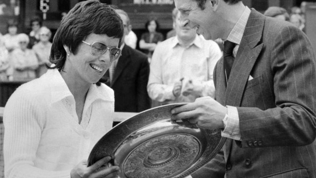 Billie Jean King juara tunggal putri Wimbledon 1972. Foto: AFP