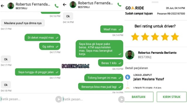 Kisah Driver Ojol Baik Hati yang Rela Dibayar Pakai Beras (78029)