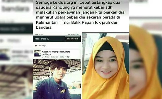 Ansar dan adik kandungnya (Foto: Foto screenshot).