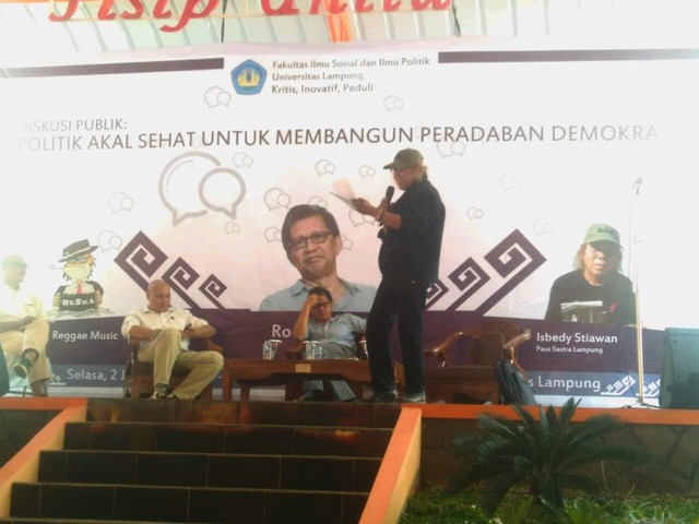 Undang Rocky Gerung, Fisip Unila Gelar Diskusi Publik Akal Sehat (443925)