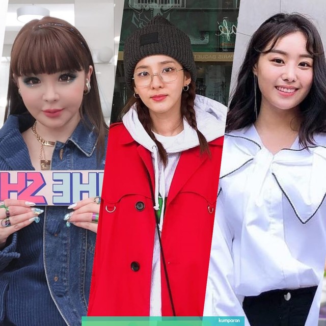 Jiyoon, Bom, Sandara, Ji Eun, dan Yubin Foto: Berbagai sumber