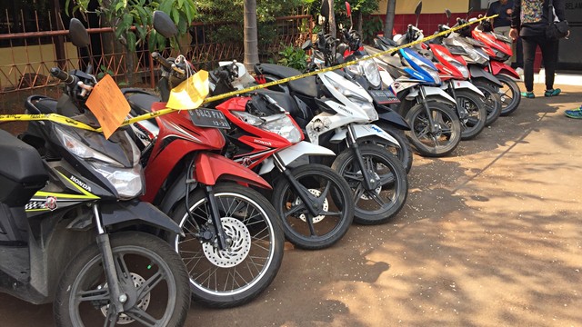 Barang bukti sepeda motor hasil pencurian. Foto: Fachrul Irwinsyah/kumparan
