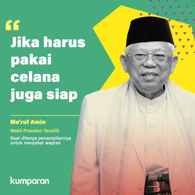 Quote Ma'ruf Amin Foto: Nunki/kumparan