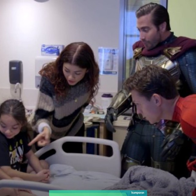 Bintang Spider-Man; Far from Home Hibur Anak-anak di Rumah Sakit. Foto: Youtube/Children's Hospital Los Angeles