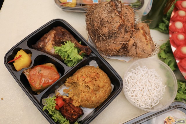 Menu lunch box olahan pangan lokal di Aceh Culinary Festival 2019. Foto: Suparta/acehkini