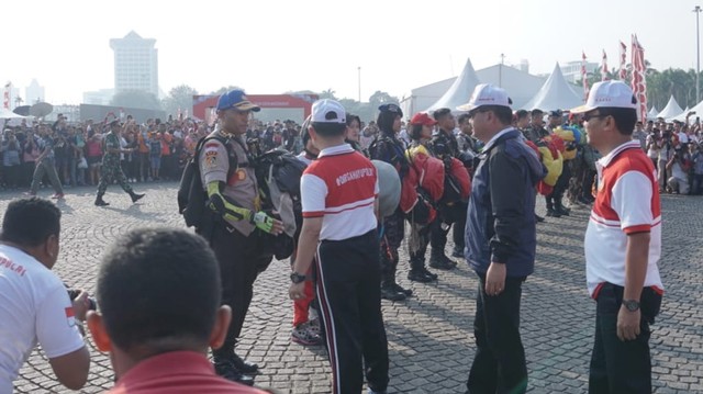 HUT Bhayangkara ke-73 di Monas