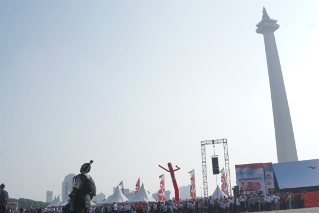 HUT Bhayangkara ke-73 di Monas