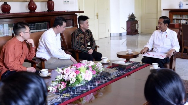 pertemuan Rich Brian, Presiden Joko Widodo, Istana Bogor