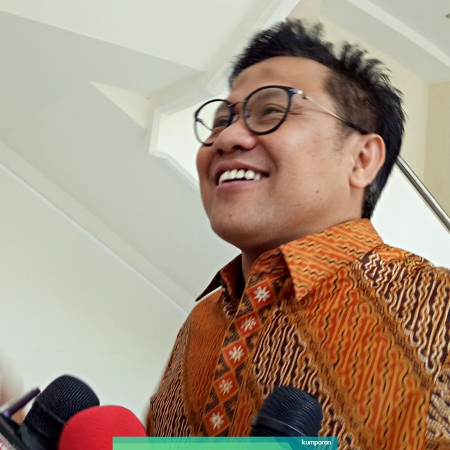 Muhaimin Iskandar di Kantor Wakil Presiden, Senin (8/7). Foto: Kevin S Kurnianto/kumparan