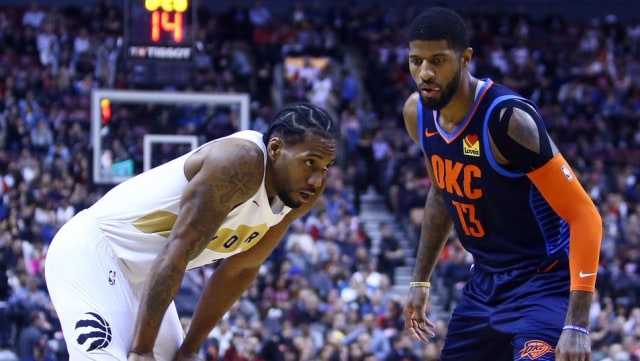 Kawhi Leonard dan Paul George bermain bersama di LA Clippers. Foto: Twitter: ESPN