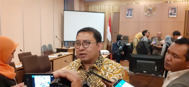 Politisi Partai Gerindra, Fadli Zon, saat ditemui di Kompleks Kepatihan Yogyakarta, Senin (8/7/2019). Foto: erl 