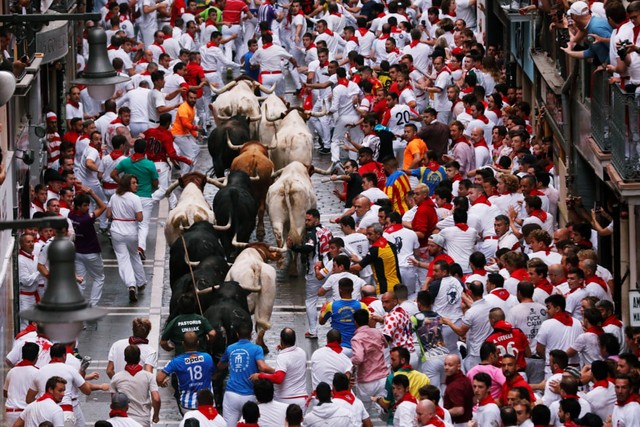 Festival San Frmin di Spanyol.