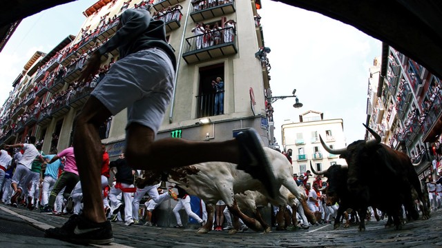 Festival San Frmin di Spanyol.