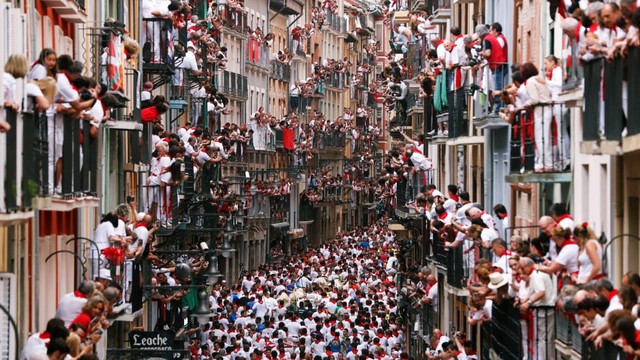 Festival San Frmin di Spanyol.