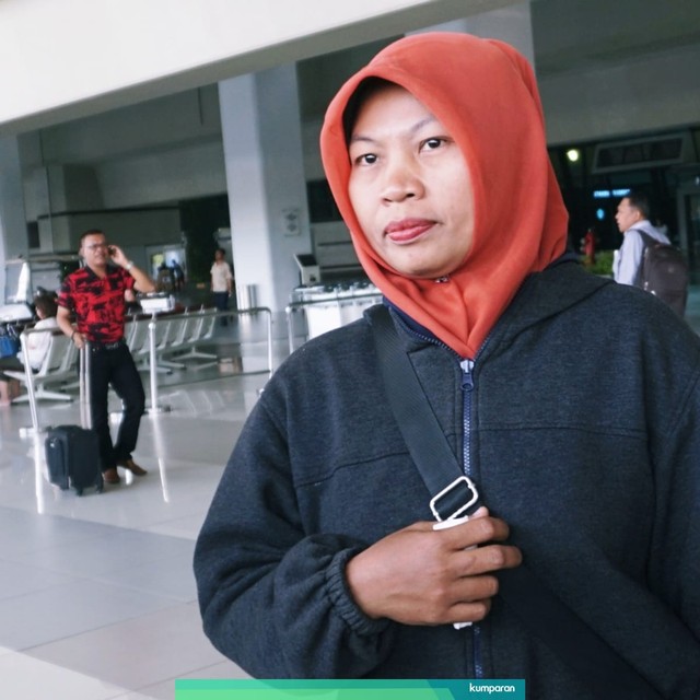 Baiq Nuril tiba di Jakarta