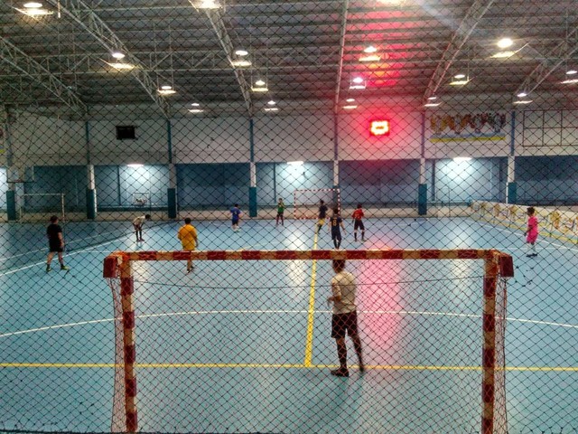 Futsal Tandem di Lapangan Futsal Lampung Walk, Senin (8/7) | Foto : Sidik Aryono/Lampung Geh