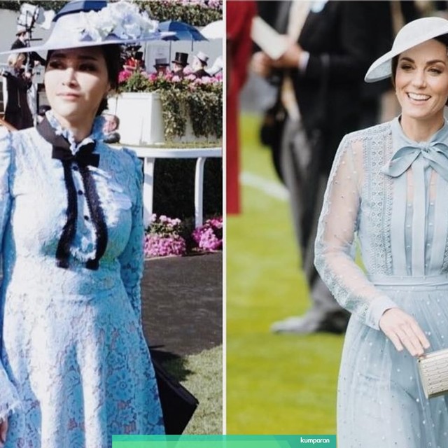 Maia Estianty dan Kate Middleton. Foto: Instagram @maiaestiantyreal