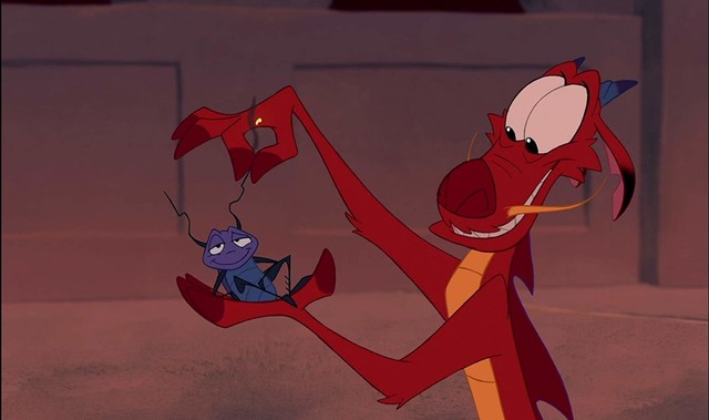 Cri-Kee dan Mushu di 'Mulan' (1998)