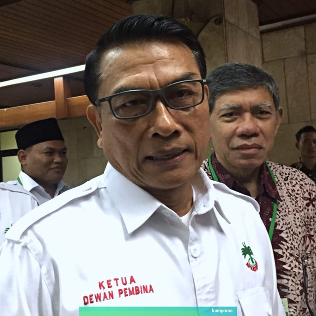 Kepala Staf Kepresidenan RI, Jend. TNI (Purn) Moeldoko di acara Pelantikan Ketum dan Pengurus DPP Apkasindo/ Foto: Elsa Olivia Touran/kumparan