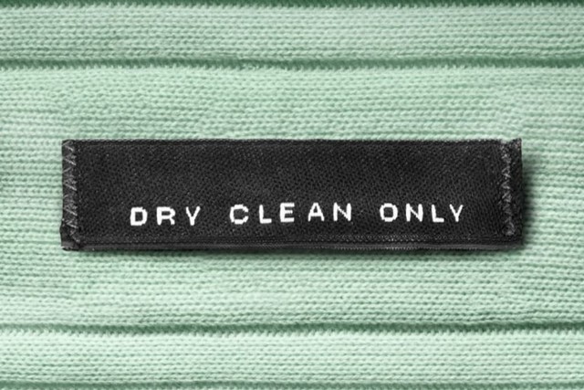 label pakaian hanya untuk dry cleaning