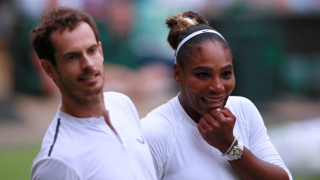 Serena Williams dan Andy Murray di babak kedua Wimbledon. Foto: Reuters/Andrew Couldridge