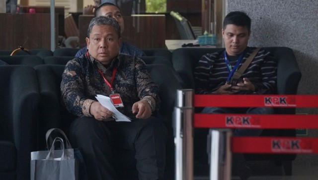 Direktur Utama Jasa Tirta II, Djoko Saputro memenuhi panggilan KPK, Jakarta, Rabu (10/7). Foto: Fanny Kusumawardhani/kumparan