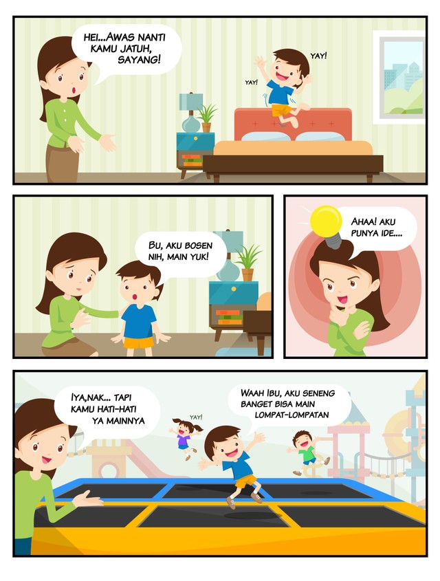 Komik 4 Ide Aktivitas Seru Untuk Nikmati Liburan Sekolah Bareng Anak Kumparan Com