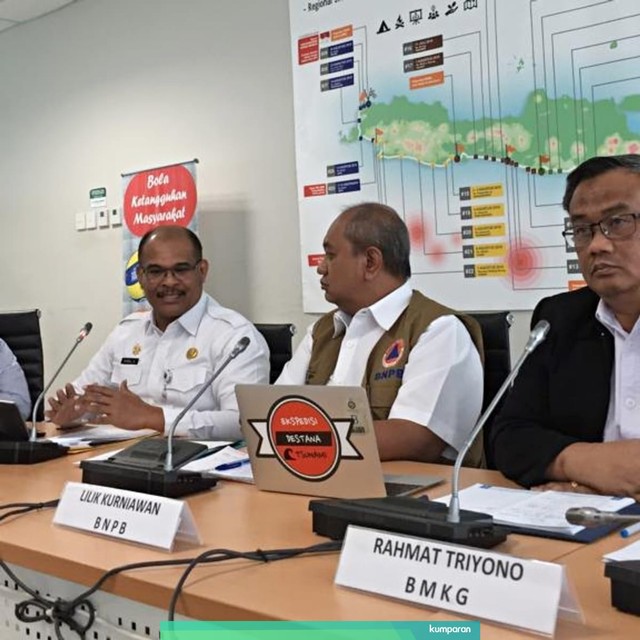 Konferensi pers Ekspedisi Desa Tangguh Bencana 2019, di Graha BNPB, Rabu (10/7). Foto: Muhammad Darisman/kumparan