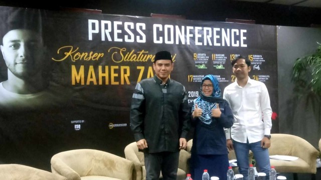 Konferensi pers 'Konser Silaturahmi Maher Zain' di kawasan Cilandak
