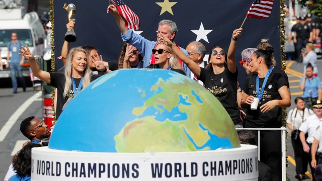 Parade Juara Dunia Timnas Putri Amerika Serikat