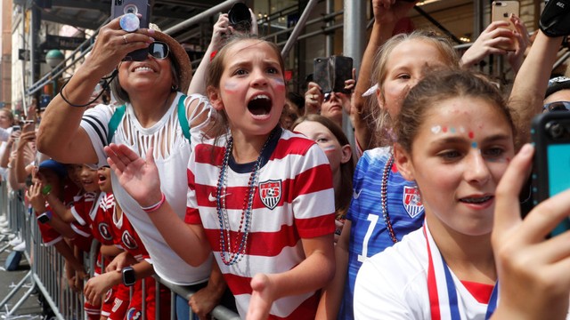 Parade Juara Dunia Timnas Putri Amerika Serikat