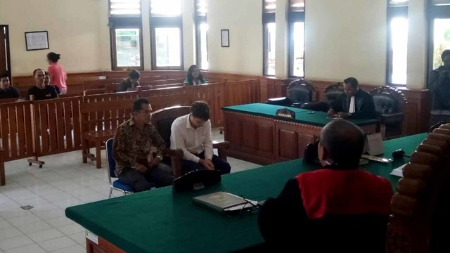 Terdakwa Andrei Zhestkov saat menjalani sidang di Pengadilan Negeri Denpasar, Kamis (11/7). Foto: Denita Br Matondang/kumparan
