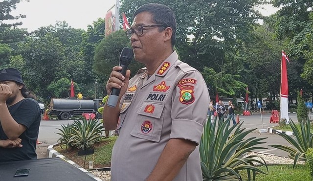 Kabid Humas Polda Metro Jaya Argo Yuwono di Direskrimsus Polda Metro Jaya, Kamis (11/7).