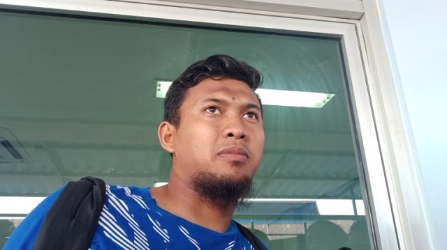 Penjaga gawang Persib Bandung, "Deden" Muhammad Natshir. (Ananda Gabriel) 