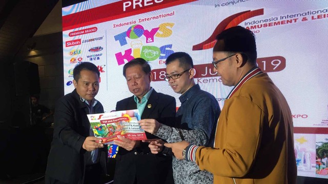 Konferensi Pers Pameran Mainan Anak di Kembang Goela Restaurant, Jakarta Selatan, Jumat (12/7). Foto: Abdul Latif/kumparan