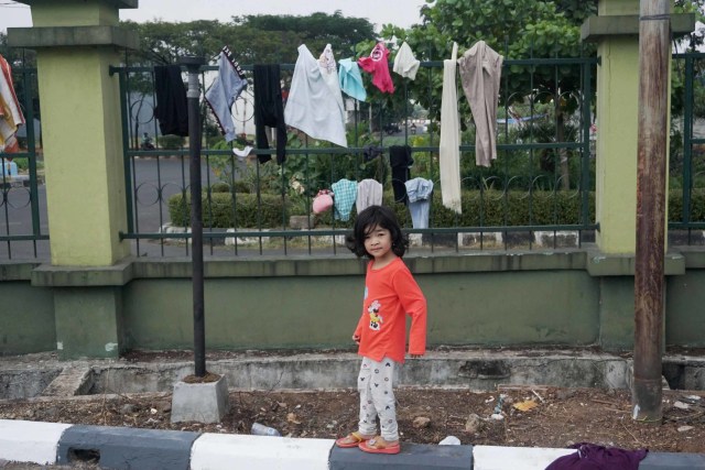 Pencari suaka di gedung eks Kodim Kalideres (NOT COVER)