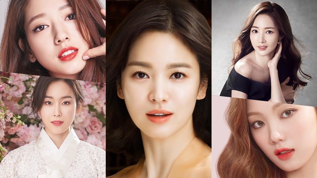 Aktris Korea Selatan yang menjadi model produk kecantikan. Foto: Berbagai Sumber