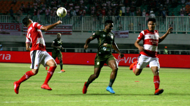 Laga Tira-Persikabo vs Madura United di Pakansari. Foto: ANTARA/Yulius Satria Wijaya