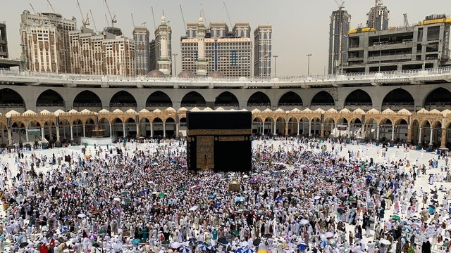Masjidil Haram, Mekkah, Arab Saudi. Foto: ANTARA FOTO/Hani Sofia