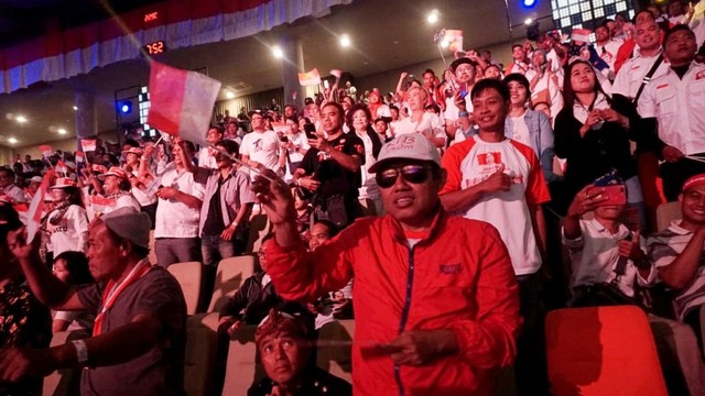 Joko Widodo bersama Ma'ruf, pidato kemenangan di Sentul International Convention Center (SICC)