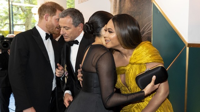 Bertemu di Premiere Lion King, Beyonce Sapa Meghan Markle My Princess (849469)
